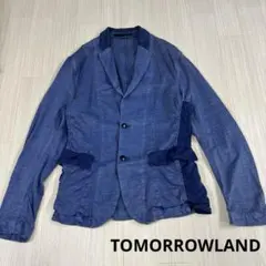 TOMORROWLAND ネイビー テーラードジャケット　リネン