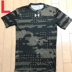 UNDERARMOURアンダーアーマー半袖コンプレッションウェアLメンズCAMO