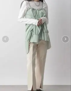 新品　未使用　ローリーズファーム　CONEスリットデニムパンツ ホワイト
