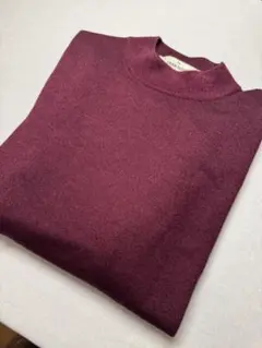 【クリーニング済】GRAN SASSO モックネックハイゲージウールプルオーバー