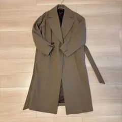 SLOBE IENA SUPER100 ビッグラペルコート S-M ベージュ