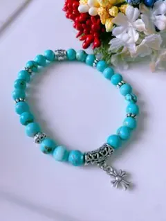 ブレスレット　ターコイズ（turquoise 6mm 15～16cm）