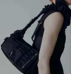 アメリAMERI VINTAGE MILITARY SHOULDER BAG 黒