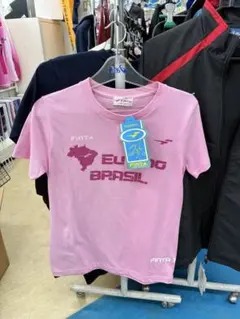 新品未使用FINTAフィンタ綿100%半袖Tシャツピンク練習着サッカーM