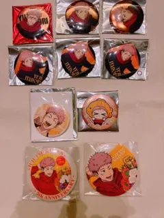 呪術廻戦 5th セガラッキーくじ 虎杖悠仁 缶バッジ 5個セット 新品