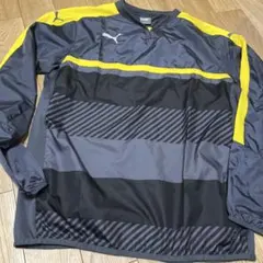 puma ドルトムントカラー　黒グレー黄　ピステ　ナイロンジャケット　xl