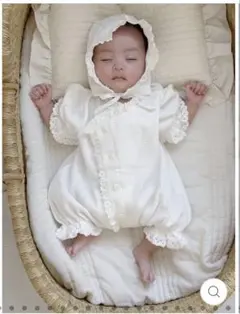 【美品】ciel de bébé シエルドべべ セレモニードレス 退院着 半袖