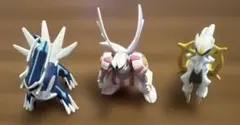 ポケモン モンコレフィギュア３体セット アルセウス ディアルガ パルキア