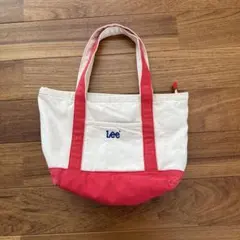 Lee トートバッグ ホワイト/赤