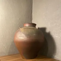 江戸末期 古備前 自詠句彫徳利 森甚治郎 備前焼 酒器 花瓶 とっくり