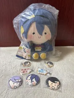 刀剣乱舞 エニマイくじ んまほっぺ ぬいぐるみ 缶バッジ ポーチ ヘア