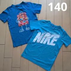 NIKEロゴとキャラクターTシャツ2枚セット　S　130