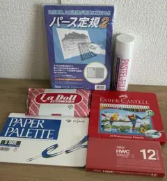 画材セット パース定規 水彩色鉛筆 ラドール　HWCペーパーパレットPASTELのサムネイル