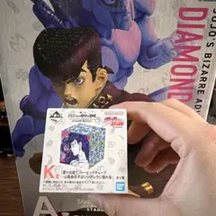 ジョジョの奇妙な冒険　一番くじ　A賞　東方仗助　K賞付き