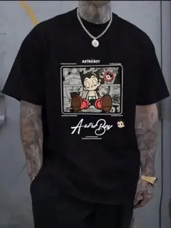 鉄腕アトム　Tシャツ 黒 M/JP-XL