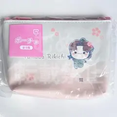 フリューくじ　忍たま乱太郎　ふんわり桜もちぴこの段　ポーチ 利吉