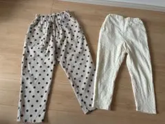 pairmanon ドット柄 ロングパンツ 2枚セット 130のサムネイル