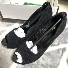 Dazzy store ブラック ハイヒール パンプスのサムネイル