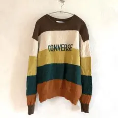CONVERSE マルチボーダー ニット セーターのサムネイル