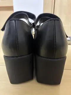 【美品】First Contactウェッジソールストラップパンプス黒23.5cmのサムネイル