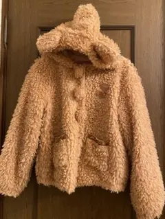 シークレットハニー クマ耳フード付きブルゾン ピンク