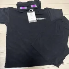 Minecraft フード付きパジャマ 140サイズ ブラック上下セット