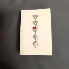 ミッキーミニーイヤリング　クリスタル風イヤリングセット