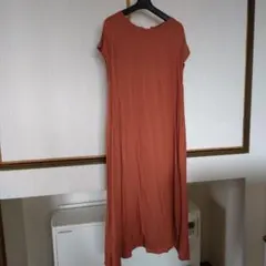 バックリボンロングワンピ