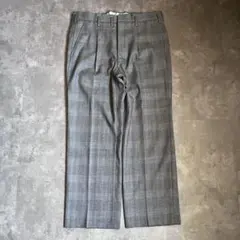 archive vintage check straight slacks
