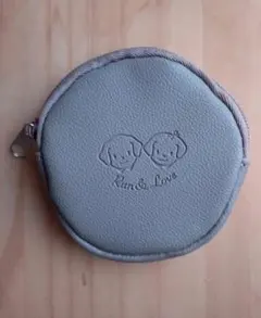 Run & Love 犬柄 コインケース 小銭入れ グレー