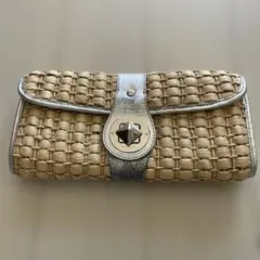 kate spade 編み込みクラッチバッグ