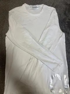 カルバンクライン　ジーンズ　シルバー ロゴ ホワイト Tシャツ　Sサイズ