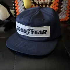 80s90s USA製 GOODYEAR メッシュキャップ ネイビーグッドイヤー - メルカリ
