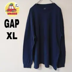 USA古着 GAP ロンT　ロングTシャツ　長袖Tシャツ　ネイビー XLのサムネイル