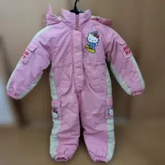 美品 HELLO KITTY 100サイズ スキーウェア ピンク つなぎ