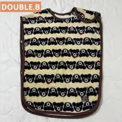 DOUBLE.B ダブルビー　クマ柄 スリーパーベスト　着る毛布