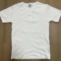 【美品】AVIREX ヘンリーネック Tシャツ L ホワイト