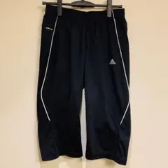 アディダス　トレーニングパンツ　クロップド丈　ハーフ　7分丈　黒　練習着