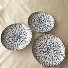 【3枚セット】肥前 哲三郎窯 有田焼 染付 大皿 深皿 21.5cm パスタ皿のサムネイル