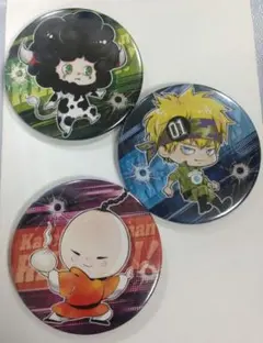 天野明展　家庭教師ヒットマンREBORN!　缶バッジ　ランボ　コロネロ　イーピン