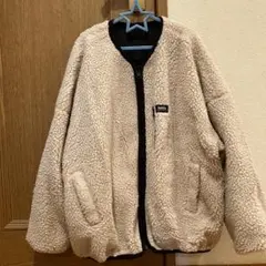 java ボア　リバーシブル　ジップアップ　ブルゾン　ブラック　160 キッズ