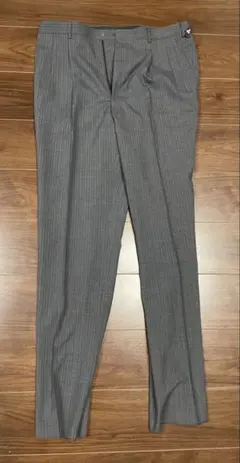 グレー ストライプ スラックス　胴囲94センチ