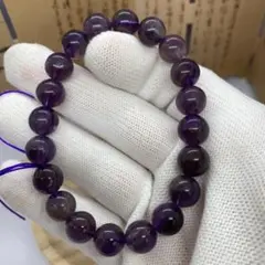 天然石】アメジスト ブレスレット 9mm