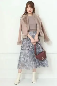 Rirandture (リランドチュール) フェイクファーライダースジャケット