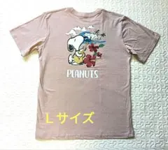 【未使用】PEANUTS スヌーピー 半袖Tシャツ ☆ Lサイズ ☆くすみピンクのサムネイル