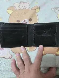 万双　双鞣和地 二つ折り財布（小銭入付）グリーン
