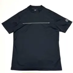 美品　アディクロス　半袖モックネック　ブラック サイズM