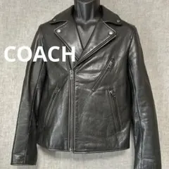 COACH　コーチ　 シングルライダースジャケット COACH（コーチ） 【美品】COACH ライダースジャケット ラムレザー