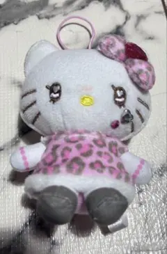 ハローキティ ヒョウ柄 マスコット ぬいぐるみチャーム　ギャル3
