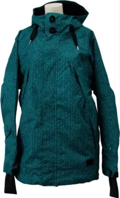 スノーボードウェア 青緑 ジグザグパターン